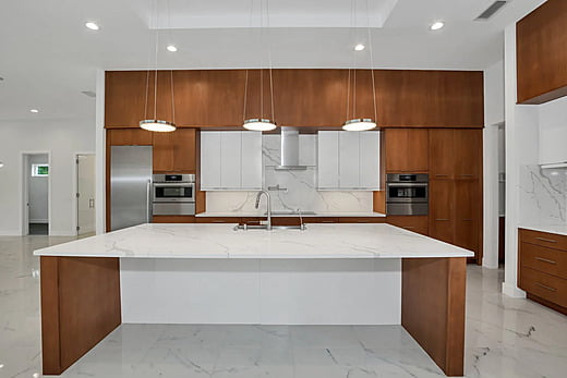 Kitchen area in a luxury home in Massachusetts